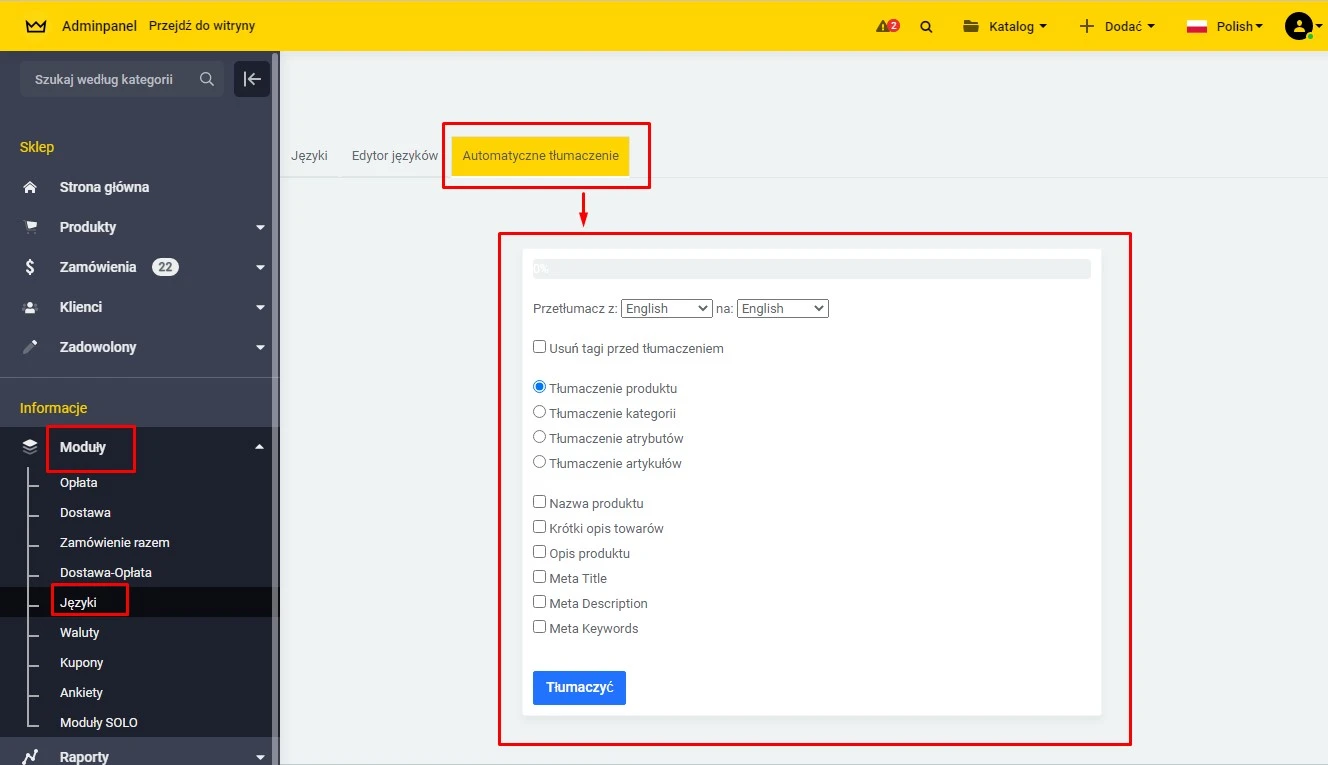 Automatyczne tłumaczenie - 2