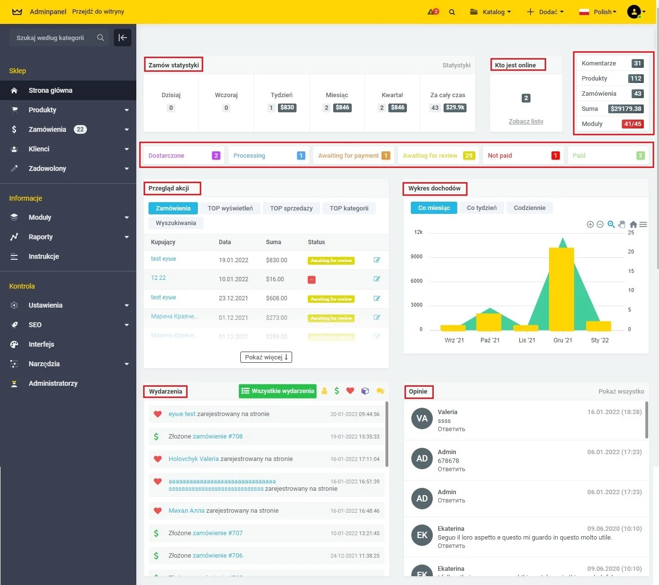 Adaptacyjne ajax-panel administracyjny - 1