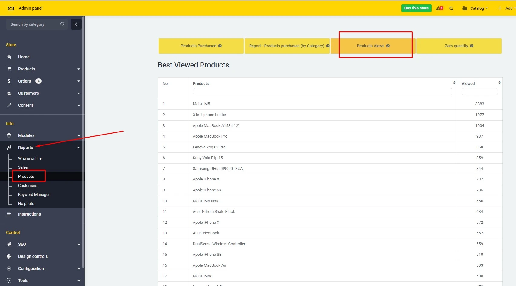 Reports on Shopping - 1