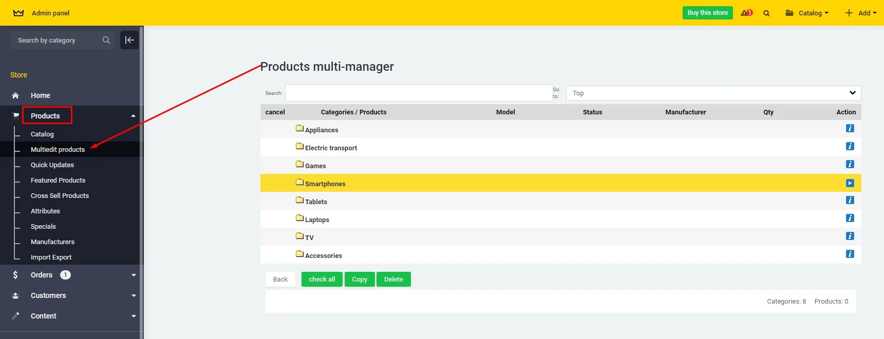 Products multi-manager - 1