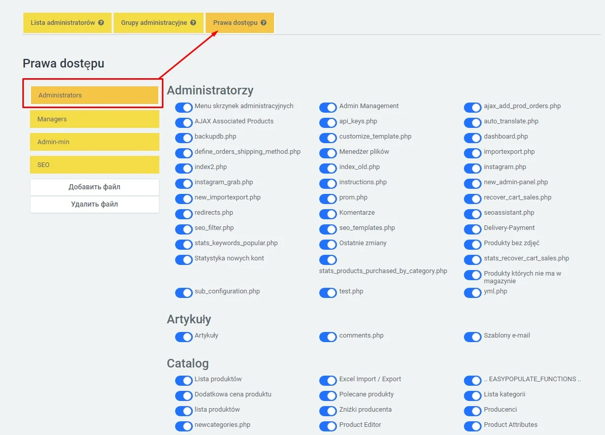 Grupy administratorów - 3
