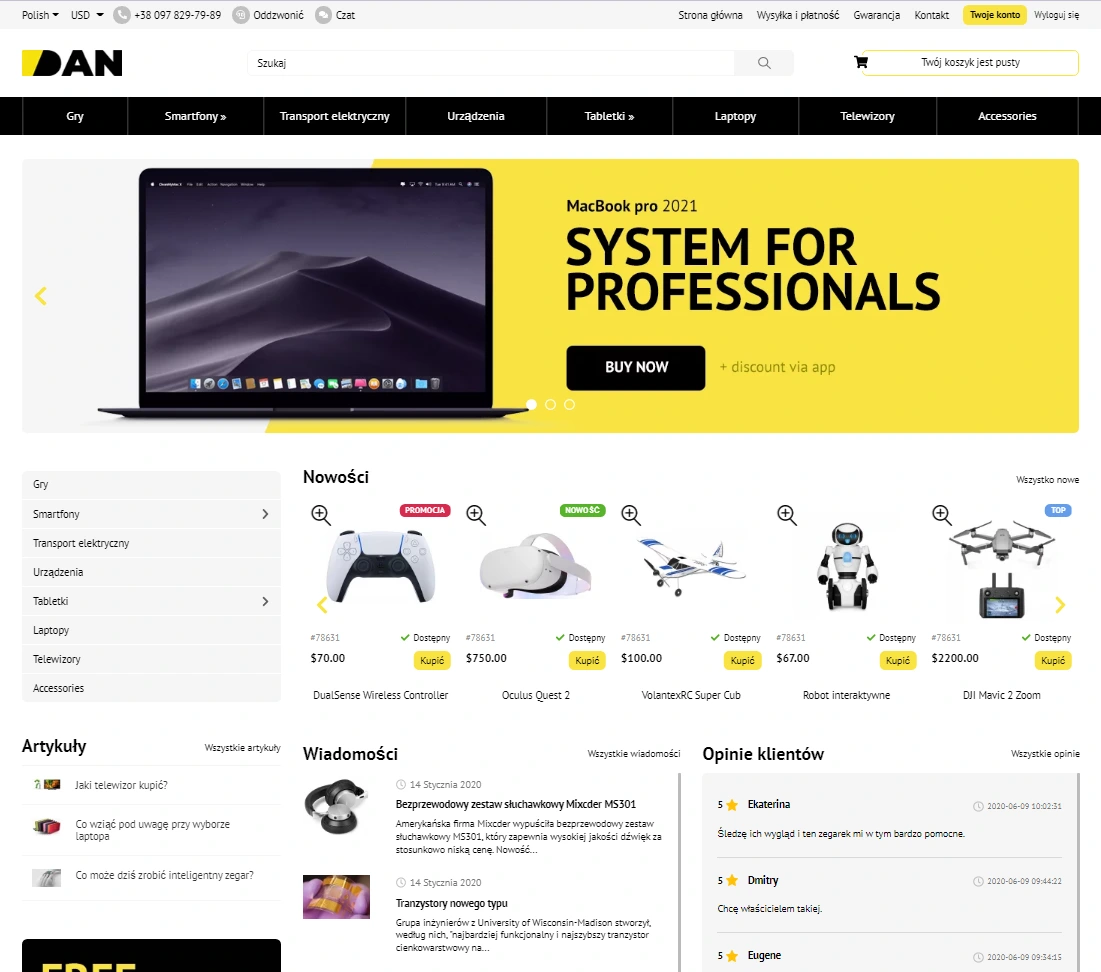 Wtyczka Zmiana schematu kolorów sklepu - na platformie do szybkiego tworzenia sklepów internetowych osCommerce Solomono - 1 Zmiana schematu kolorów sklepu - 1