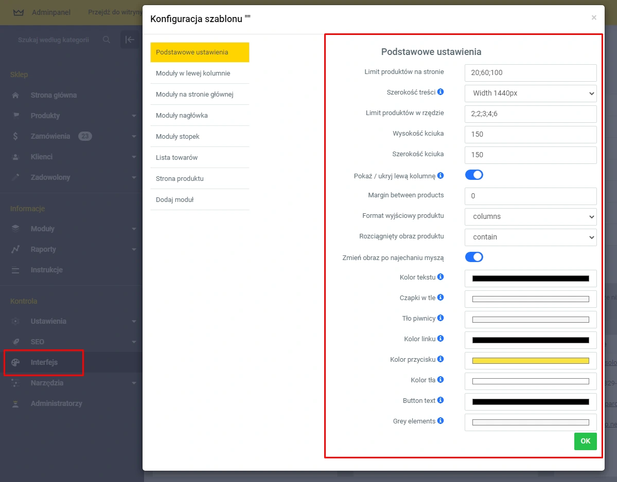 Wtyczka Zmiana schematu kolorów sklepu - na platformie do szybkiego tworzenia sklepów internetowych osCommerce Solomono - 2 Zmiana schematu kolorów sklepu - 2