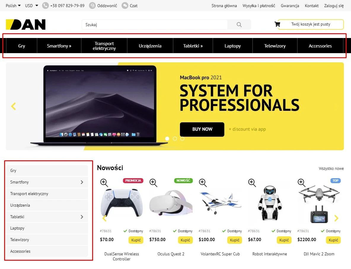 Wtyczka Katalog produktów - na platformie do szybkiego tworzenia sklepów internetowych osCommerce Solomono - 1 Katalog produktów - 1