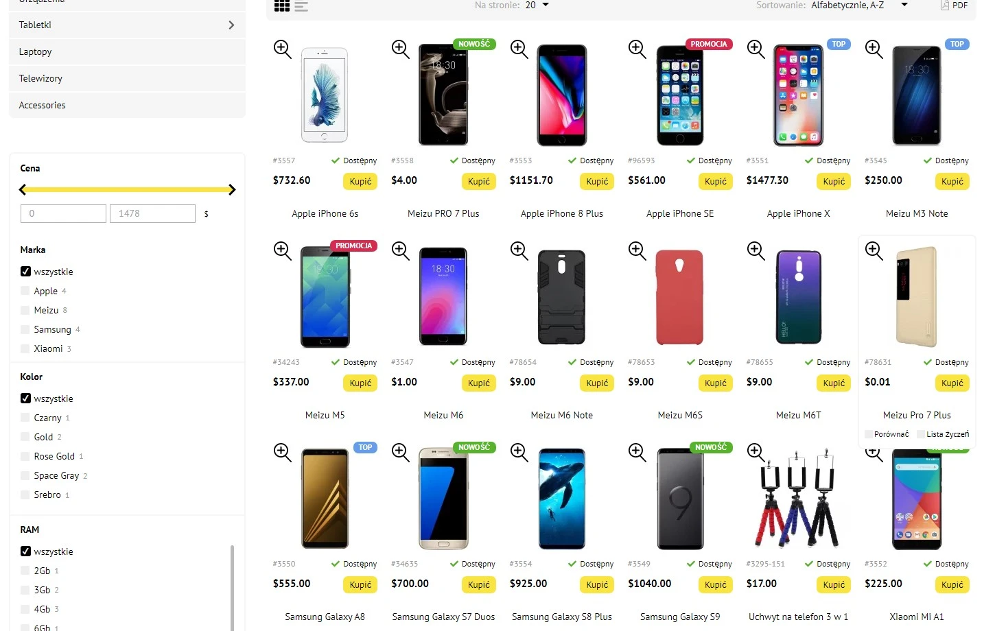 Ilość towarów - 2