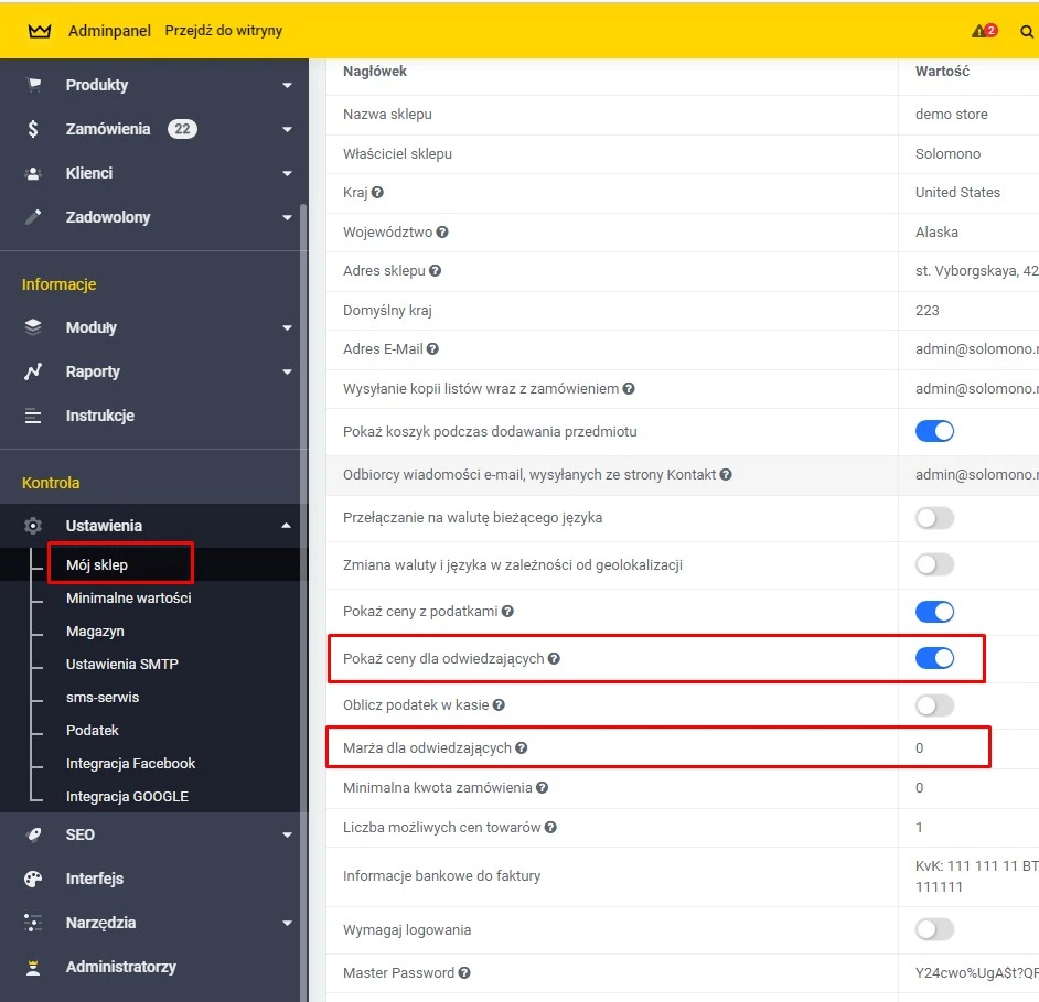 Dopłata lub ukrywanie cen dla niezarejestrowanych użytkowników - 1