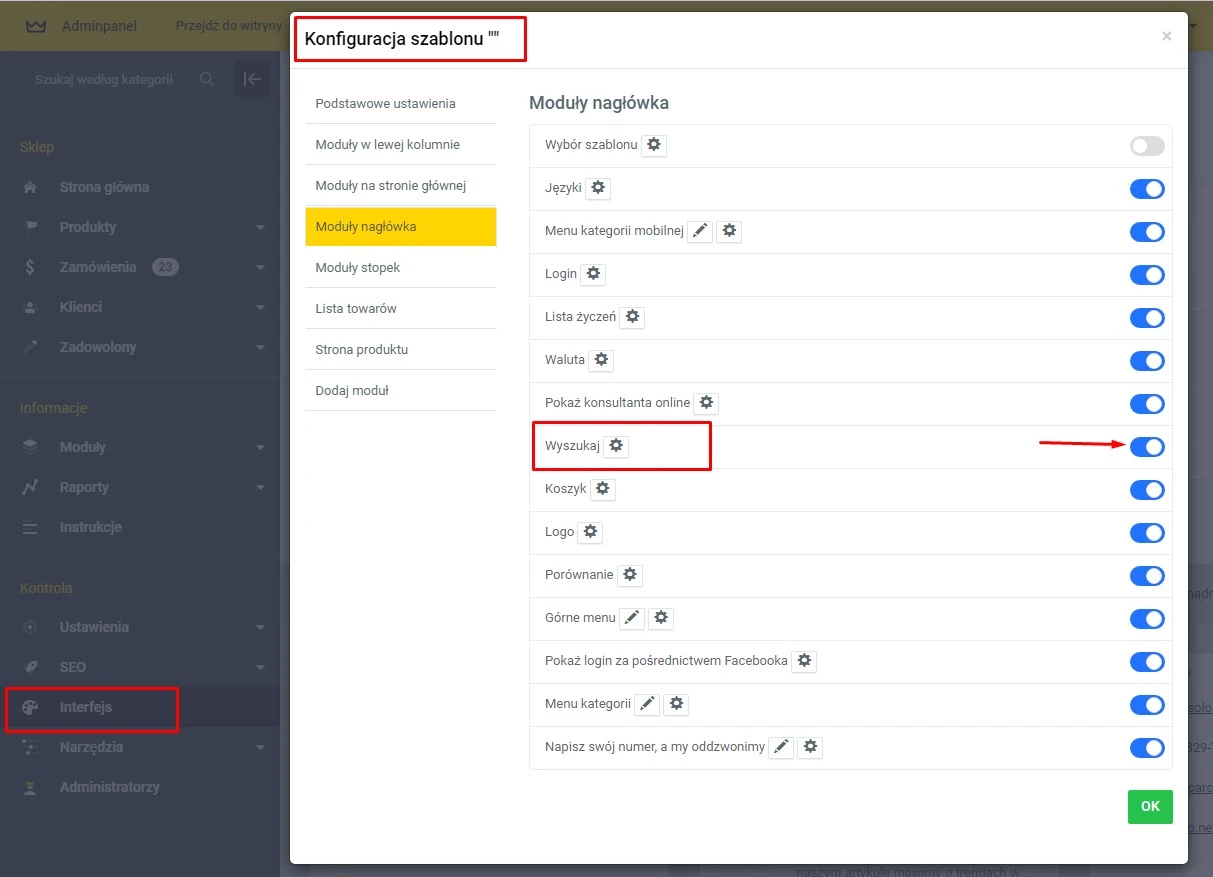 Wtyczka Wyszukiwanie towarów - na platformie do szybkiego tworzenia sklepów internetowych osCommerce Solomono - 2 Wyszukiwanie towarów - 2