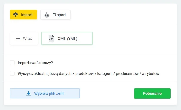 Import katalogu produktów (XML, YML, CSV, XLSX) - 2