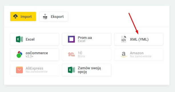 Wtyczka Import katalogu produktów (XML, YML, CSV, XLSX) - na platformie do szybkiego tworzenia sklepów internetowych osCommerce Solomono - 1 Import katalogu produktów (XML, YML, CSV, XLSX) - 1