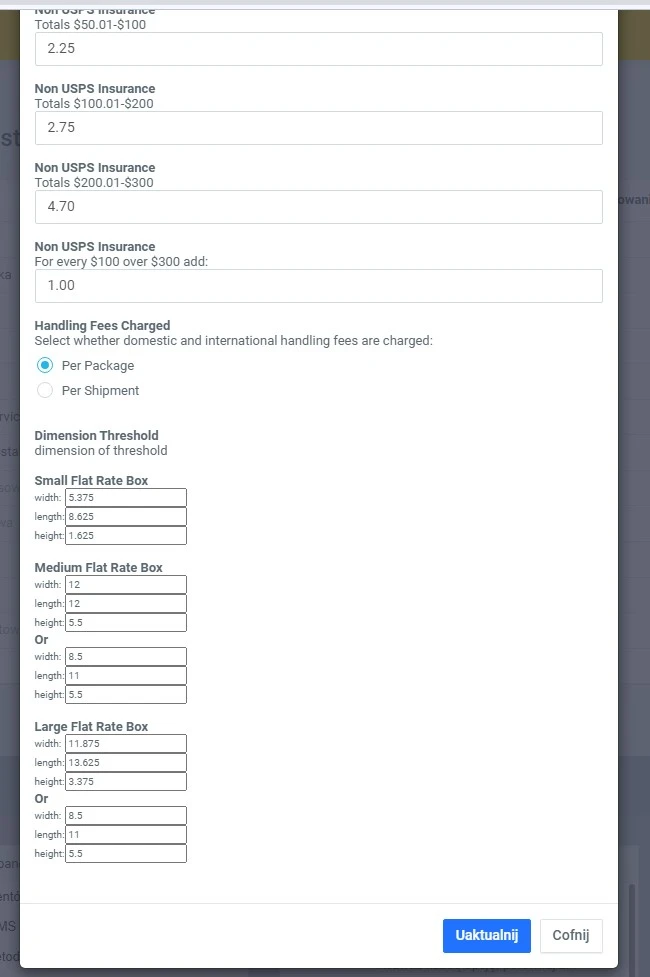 Moduł dostarczania USPS (API) - 3