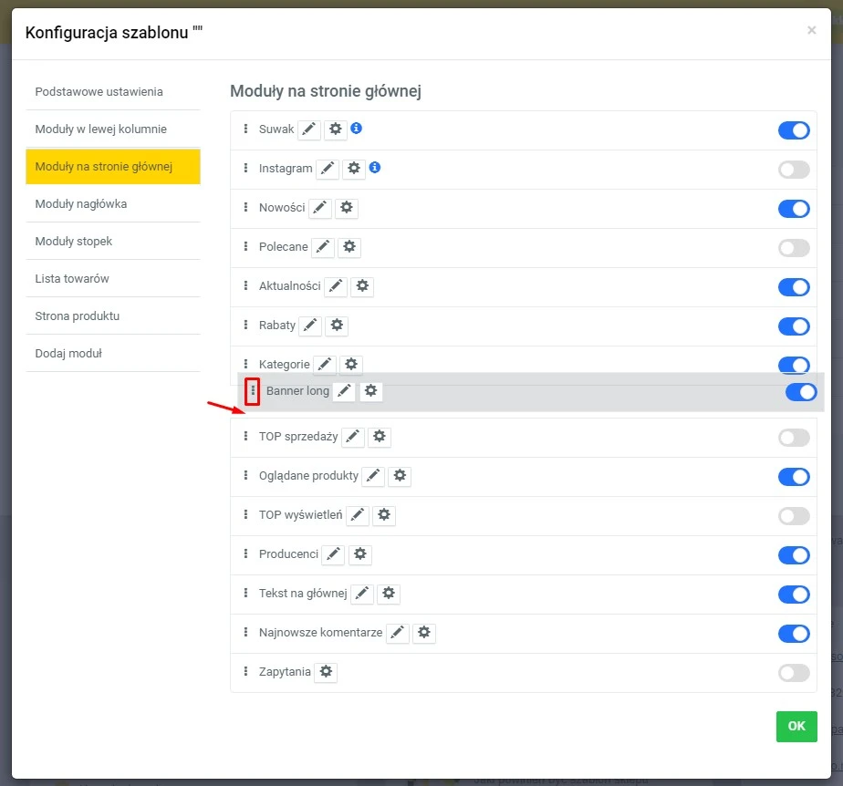 Wtyczka Edycja bloków na stronie głównej - na platformie do szybkiego tworzenia sklepów internetowych osCommerce Solomono - 2 Edycja bloków na stronie głównej - 2