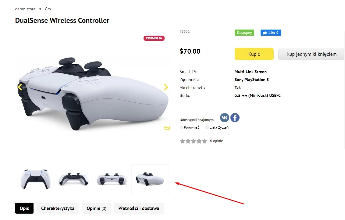 Wtyczka Slider zdjęć produktu - na platformie do szybkiego tworzenia sklepów internetowych osCommerce Solomono - 1 Slider zdjęć produktu - 1