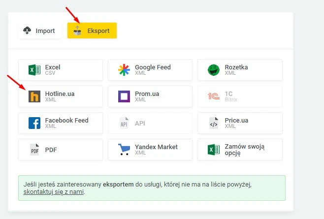 Wtyczka Eksport produktów "Hotline" (XML) - na platformie do szybkiego tworzenia sklepów internetowych osCommerce Solomono - 1 Eksport produktów "Hotline" (XML) - 1