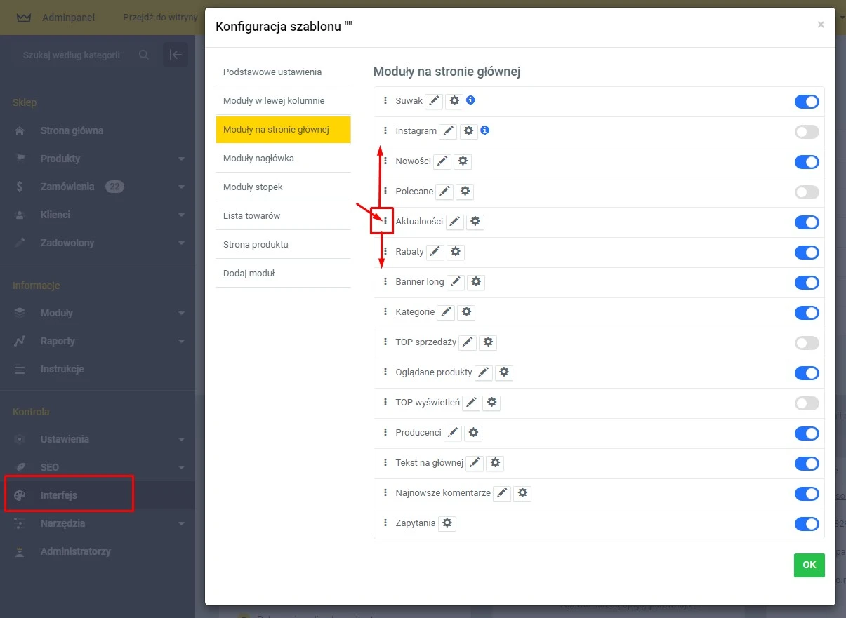 Wtyczka Edytowalne bloki serwisu - na platformie do szybkiego tworzenia sklepów internetowych osCommerce Solomono - 1 Edytowalne bloki serwisu - 1