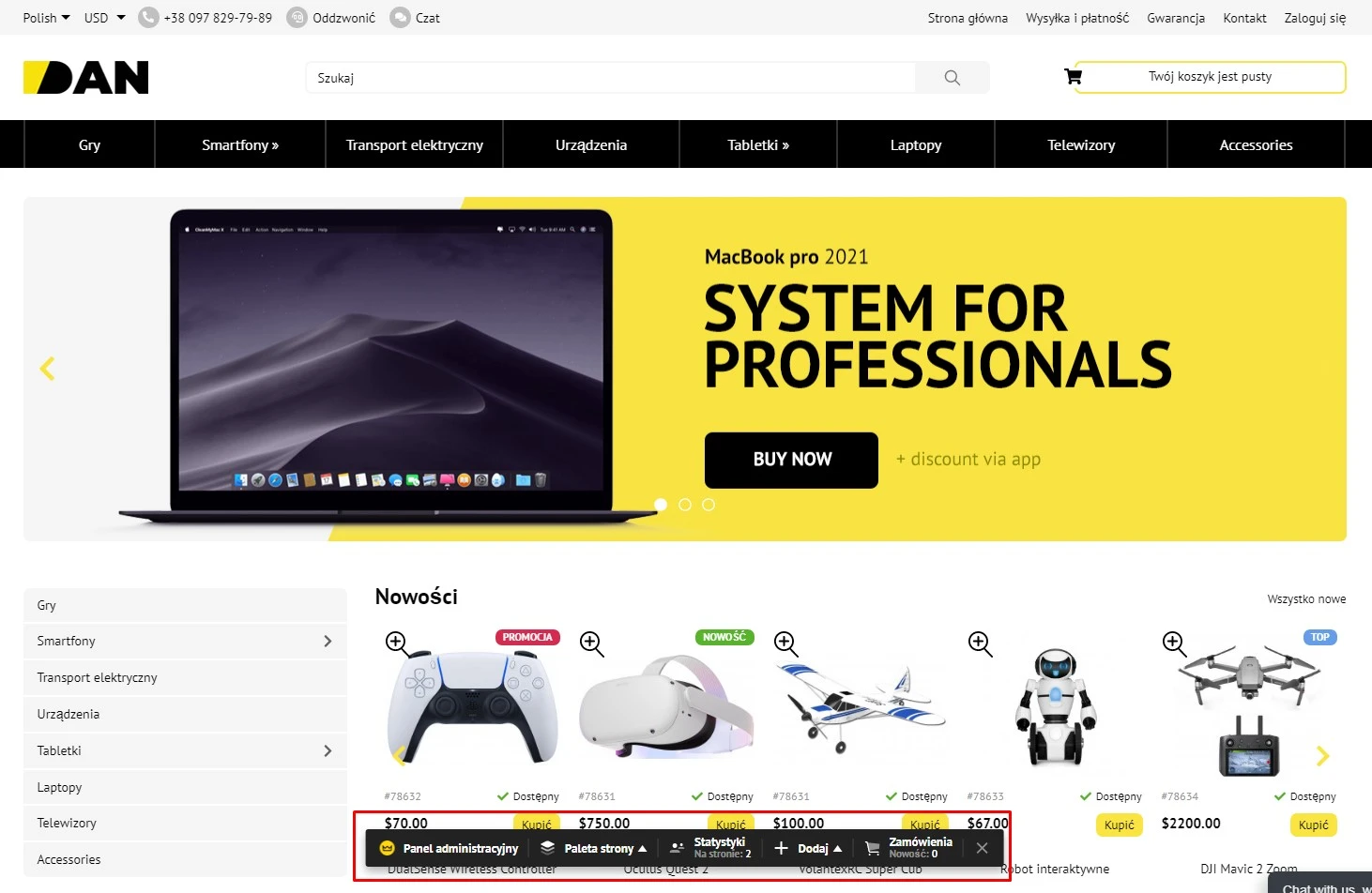 Wtyczka Ustawienia edytora - na platformie do szybkiego tworzenia sklepów internetowych osCommerce Solomono - 1 Ustawienia edytora - 1