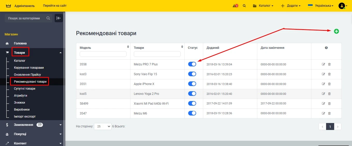 Рекомендовані товари - 1