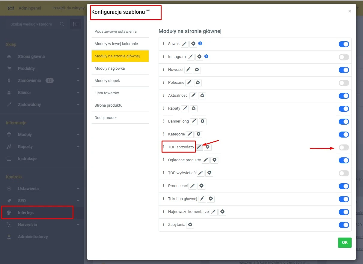 Wtyczka Najpopularniejsze produkty - na platformie do szybkiego tworzenia sklepów internetowych osCommerce Solomono - 2 Najpopularniejsze produkty - 2